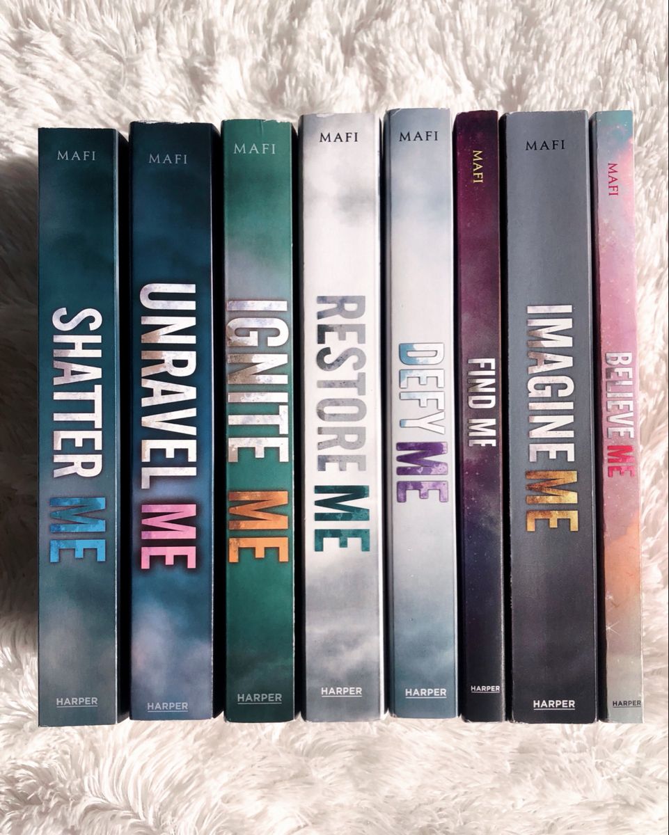 Shatter Me Series 6-Book  Set: Shatter Me, Unravel Me, Ignite Me, Restore Me, Defy Me, Imagine Me Paperback. 