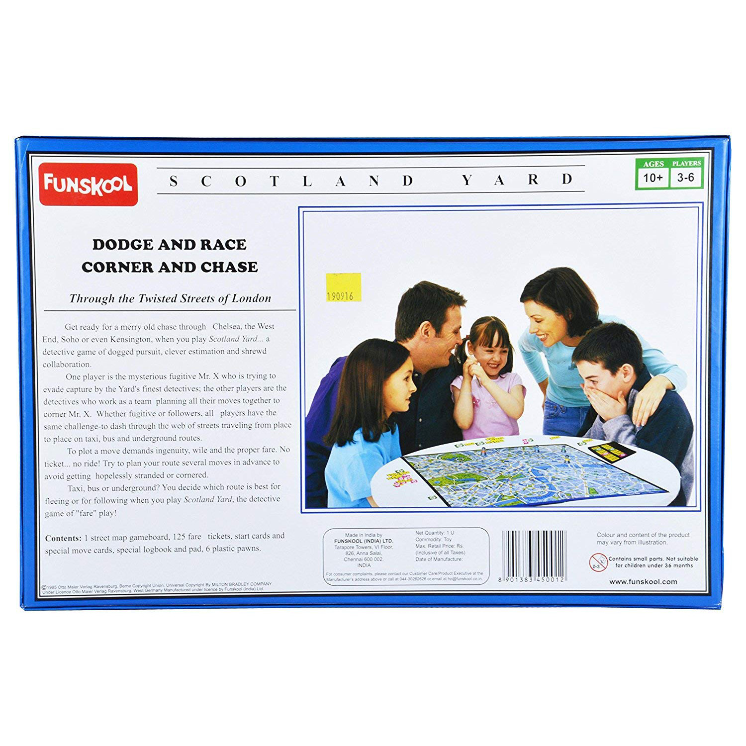 Funskool Scotland Yard Multiplayer Board Game Indoor Game. 