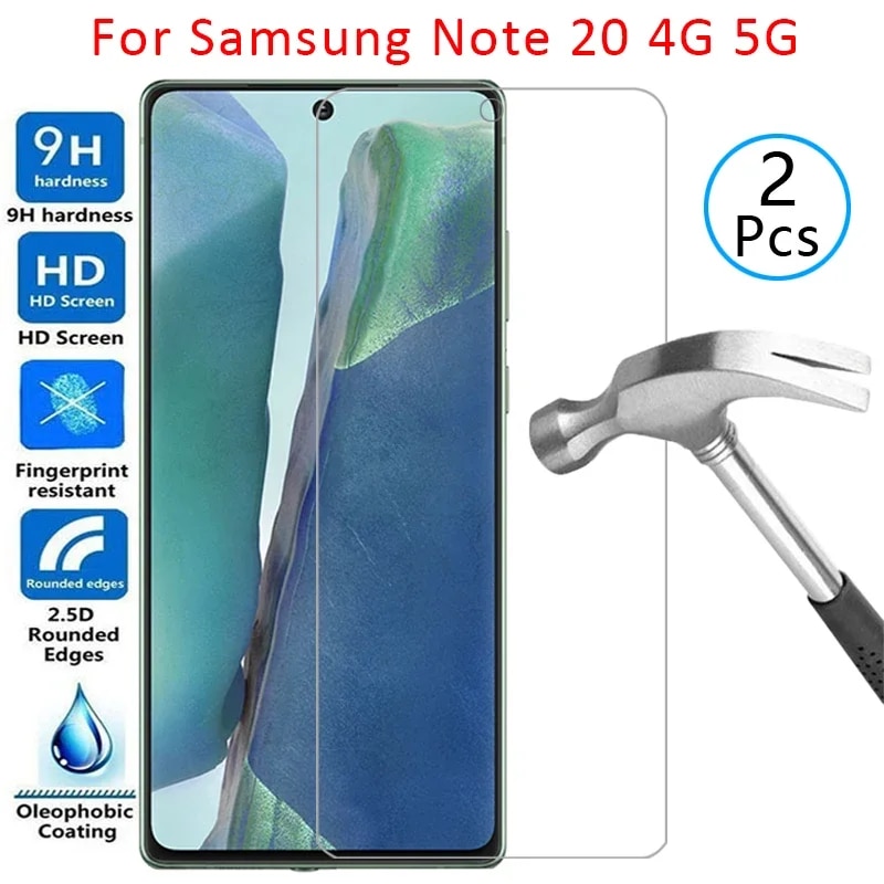tempered glass screen protector for samsung note 20 5g case cover on galaxy note20 not not20 protective phone coque bag original