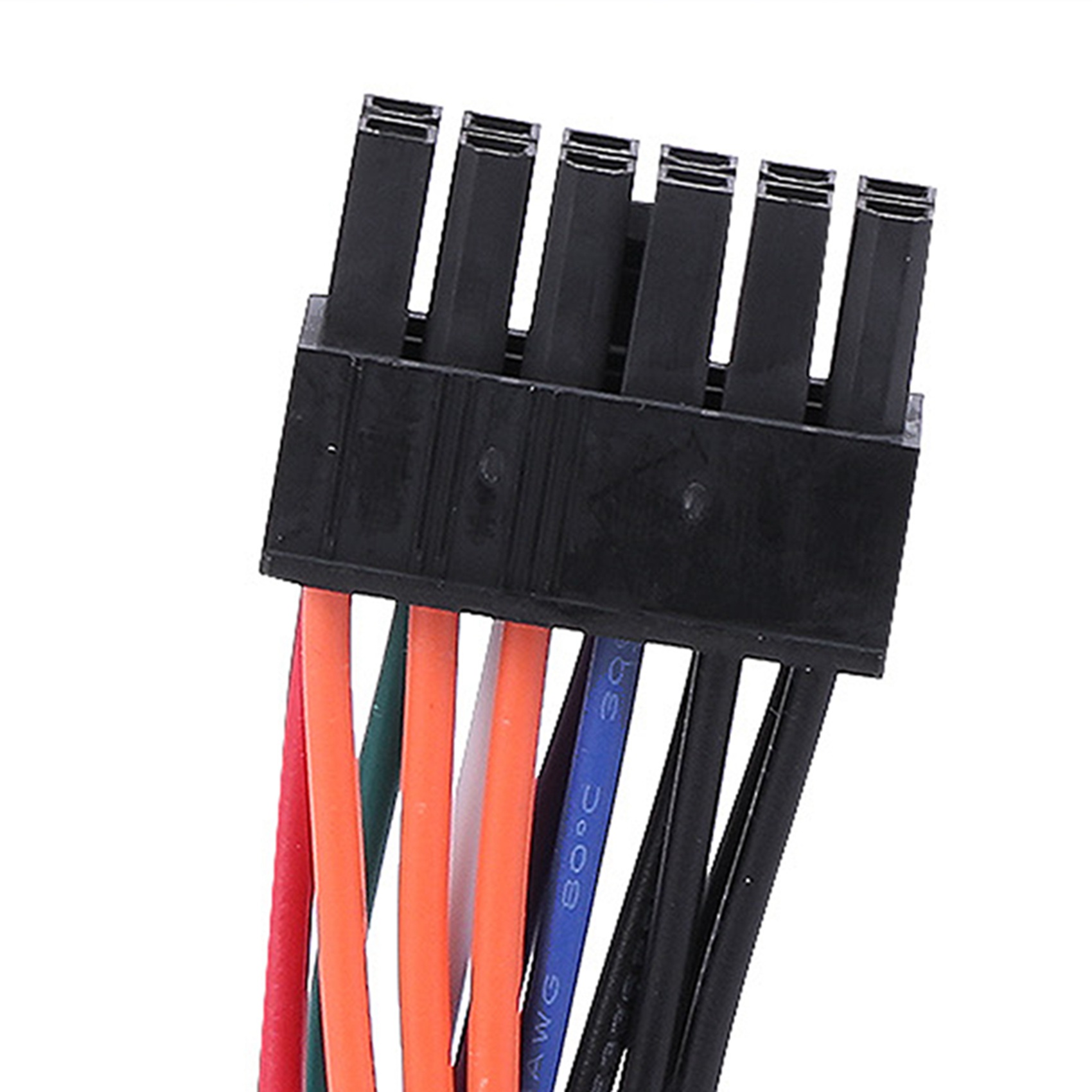 PSU ATX 24 Pin female to 12 Pin Male Power Supply Sleeved 18AWG Wire
