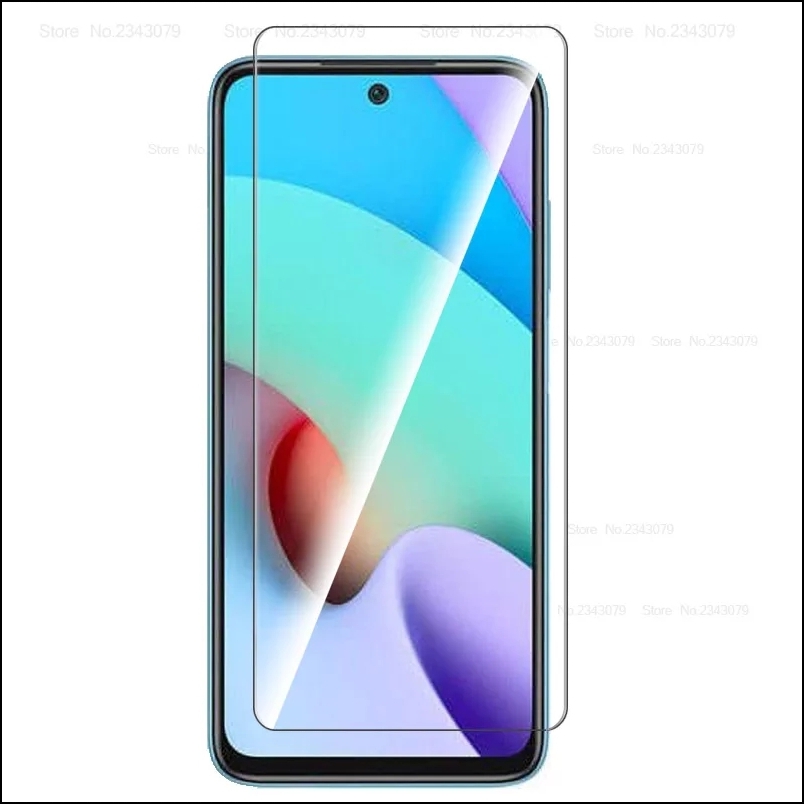 For Xiaomi Mi Redmi 10 Prime Scratch Proof Clear Transparent HD Tempered Glass Screen Protector Case Friendly - (Not Full Coverage). 