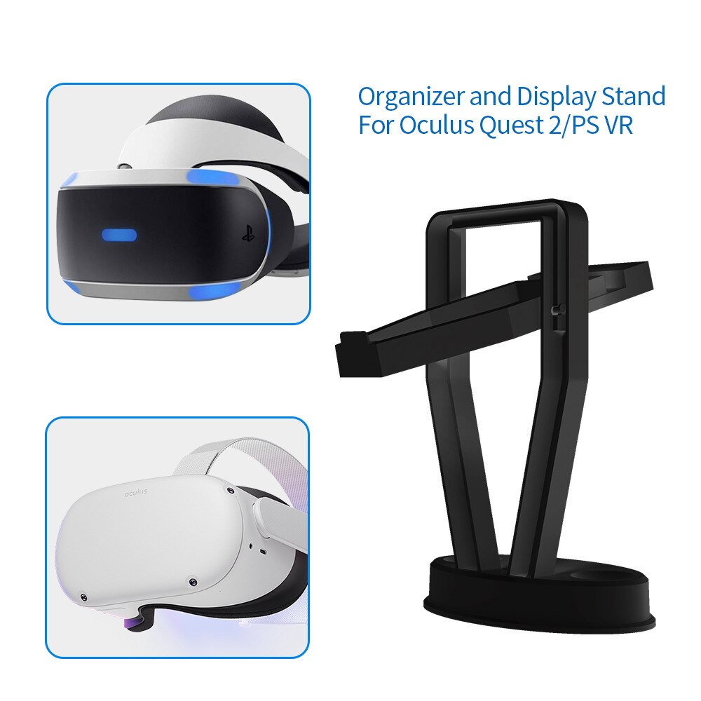 VR Stand For Oculus Quest 2 VR Headset Display Holder Controller Base Desktop Organizer For Oculus Quest 2 PS Move Accessories. 