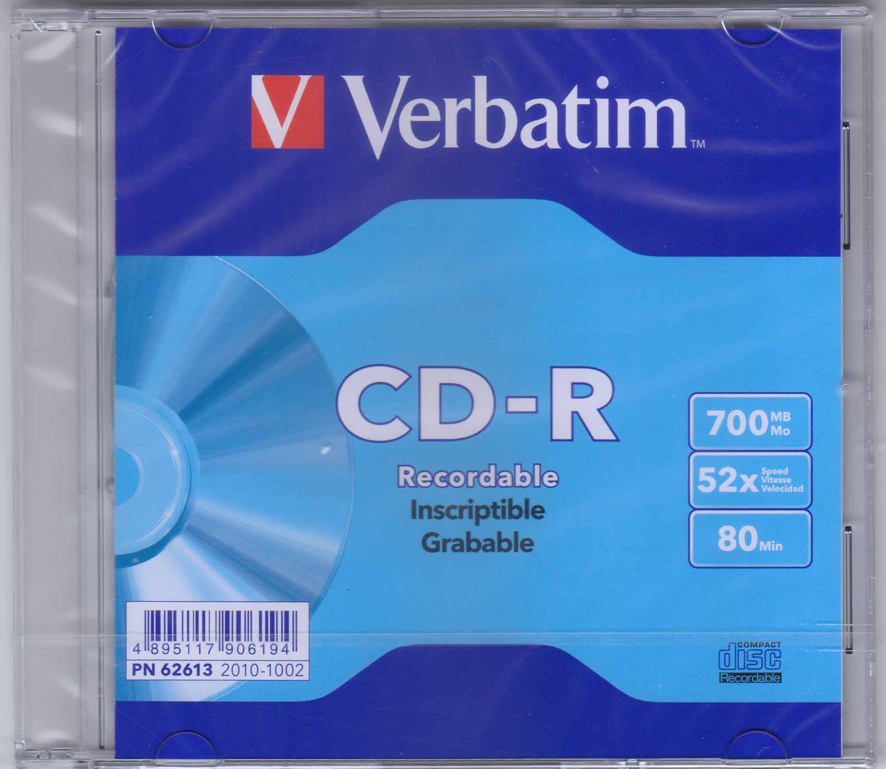 Verbatim CD-R 700MB80Min (Blank CD)_1Pcs