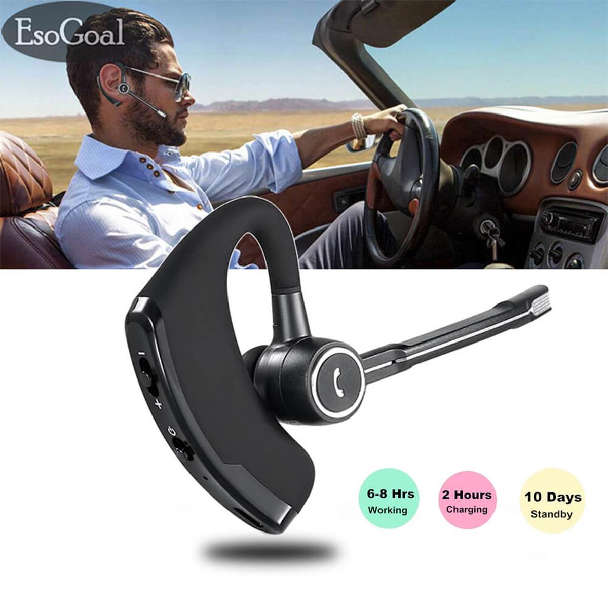 Nyt V8S Business Wireless Bluetooth 4.1 Voice Control Answering Headset Mute Switch Hands-Free Microphone