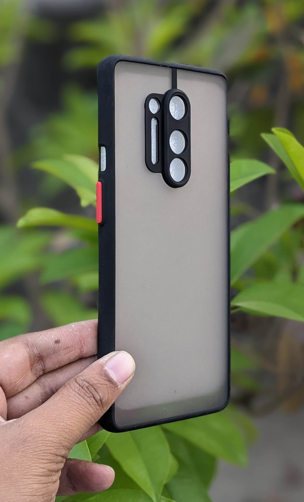 Camera Protection Bumper Phone Cases For OnePlus 8 Pro Matte Translucent Shockproof Back Cover. 