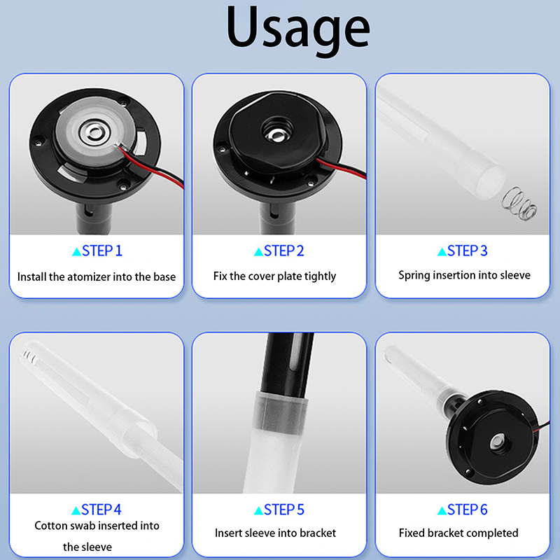 1Pc Atomizing Spray Plastic Bracket USB Mini Humidifier DIY Experiment Ultrasonic Atomization Bracket Without Atomizer. 