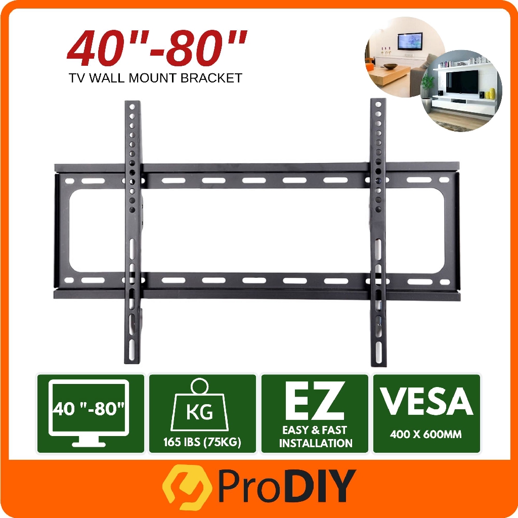40" - 80" TV Wall Mount Bracket For Plasma LCD LED FLat Panel