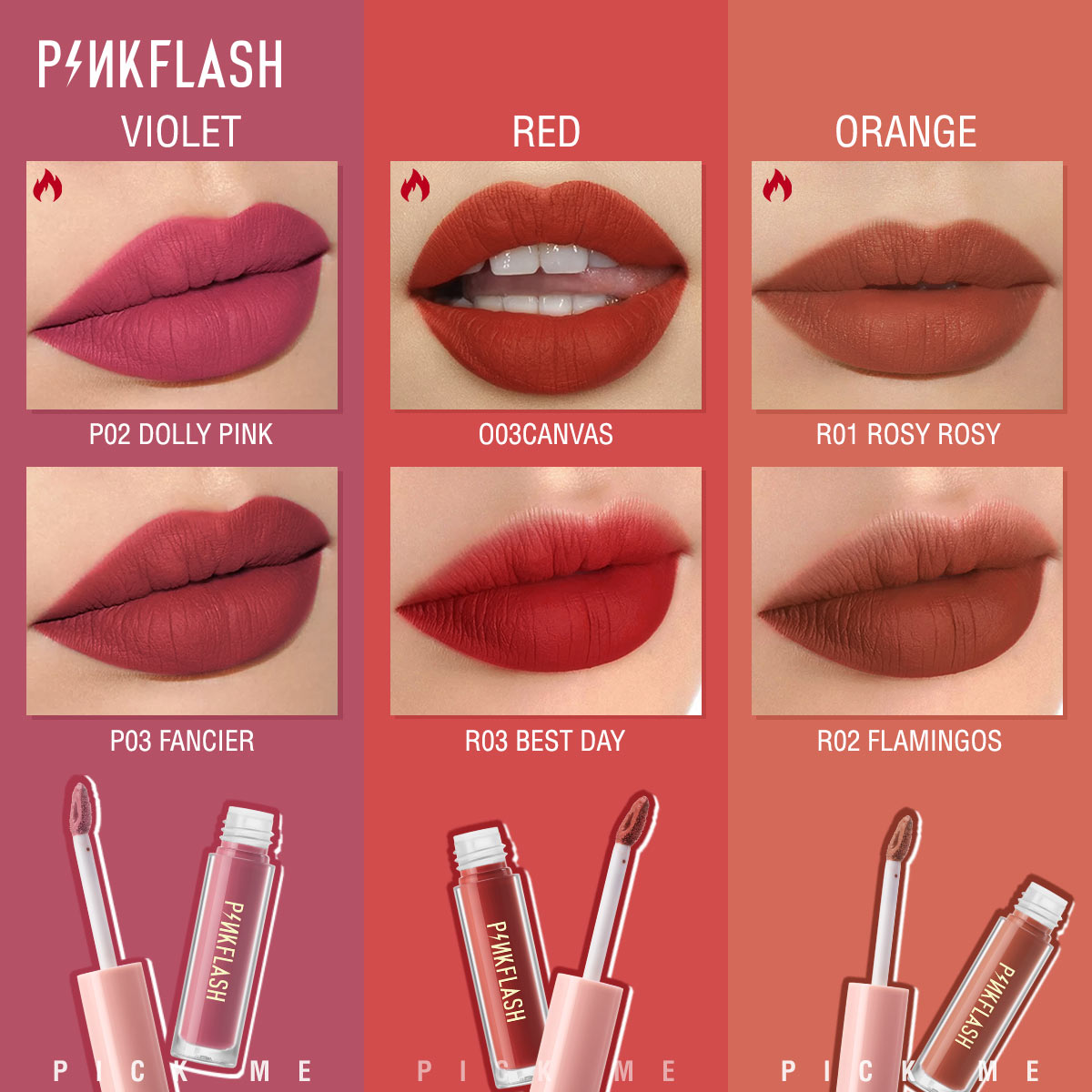 pink flash lipstick bd