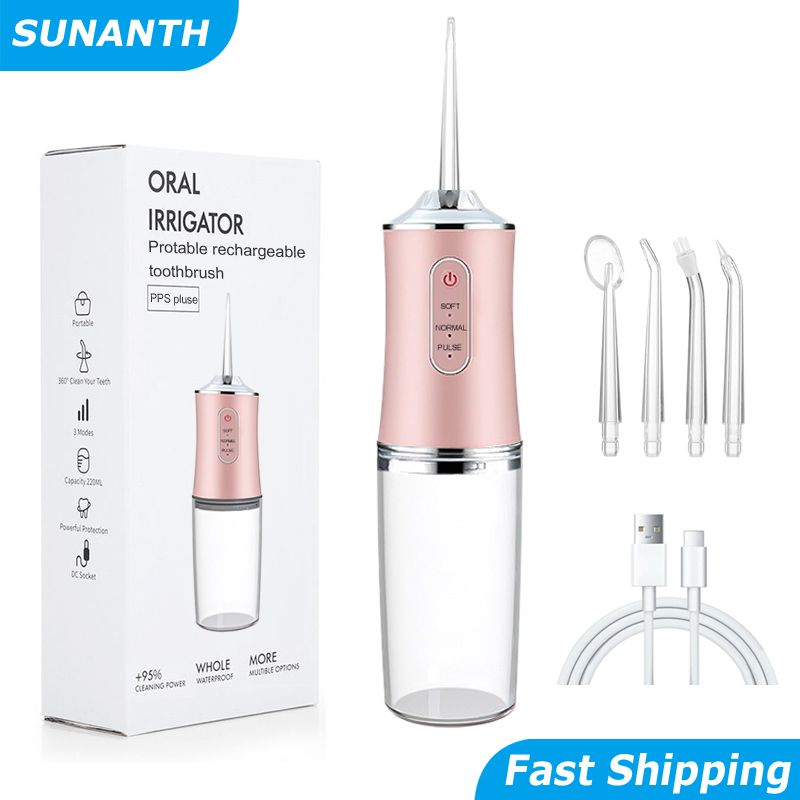 USB Fast Charging Teeth Cleaning Machine Portable Dental Water Flosser Water Dental Drill Oral Irrigator Mouth Washing Machine. 