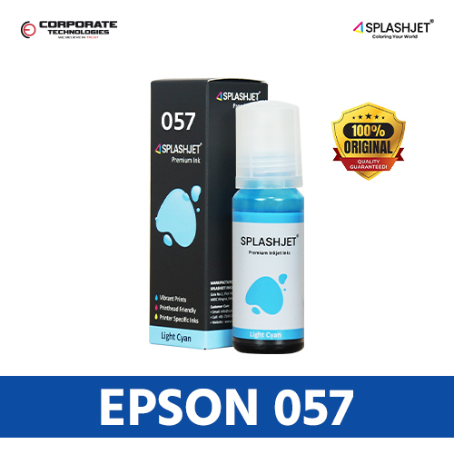 Epson 057 Splashjet Premium Refill Ink for Epson L8050, L18050 Printer . 6 Color Ink. Full Set 6 Color Ink. 70gm. 