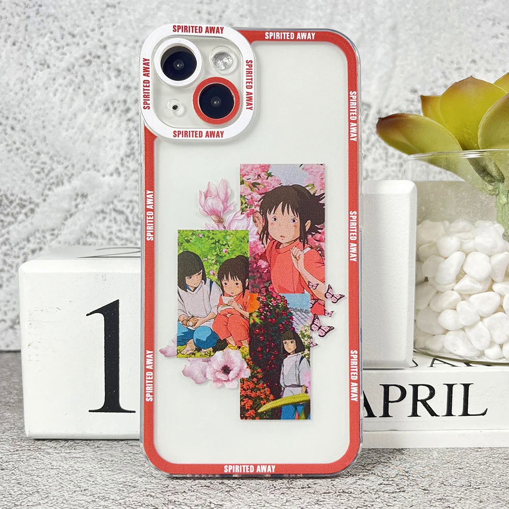 Spirited Away Angel Eyes Phone Case For iPhone 14 13 12 11 Mini Pro Max XS X XR SE 7 8 Plus Transparent Cover Dislikelike. 