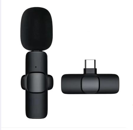 K8 Wireless Microphone Professional Type-C | K8 Wireless Lavalier Microphone Upgraded Plug-Play Auto-Syncs Mic For Vlogs Interview Youtubers | Wireless Microphone type C. 