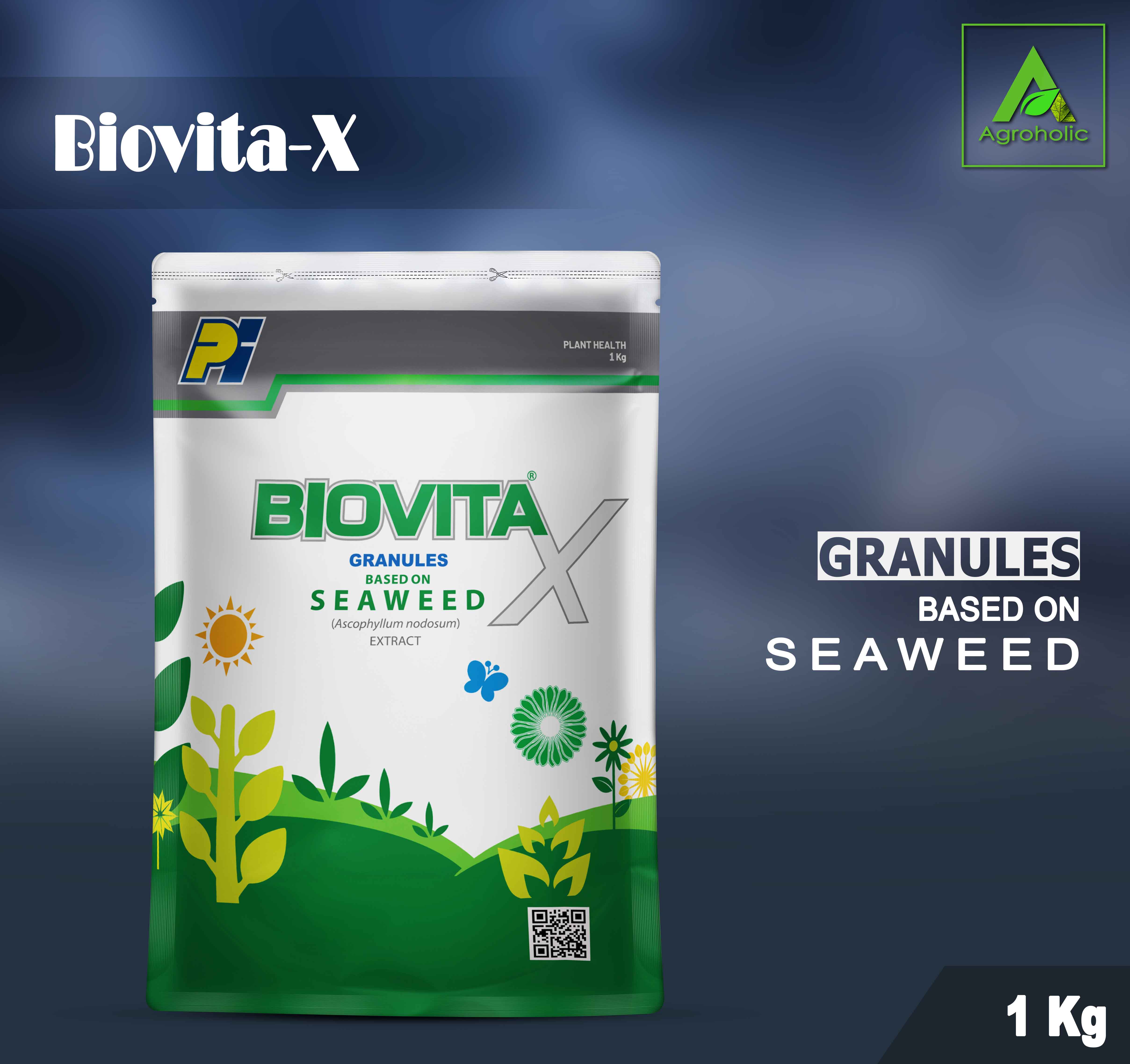 Seaweed Extract (Granules) Biovita X - 1 Kg (Intact Packet)