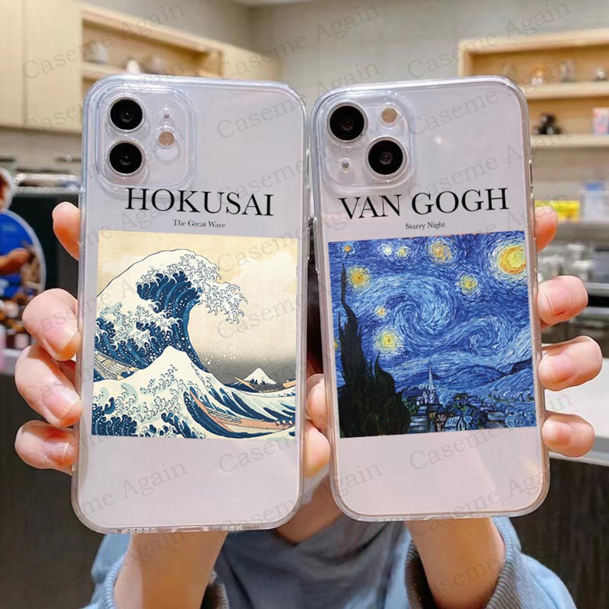 Aesthetic Van Gogh Starry Night Monet Soft Phone Case for Apple IPhone 11 12 13 X XR XS Pro 6 6S 7 8 Plus Max Soft TPU Cases