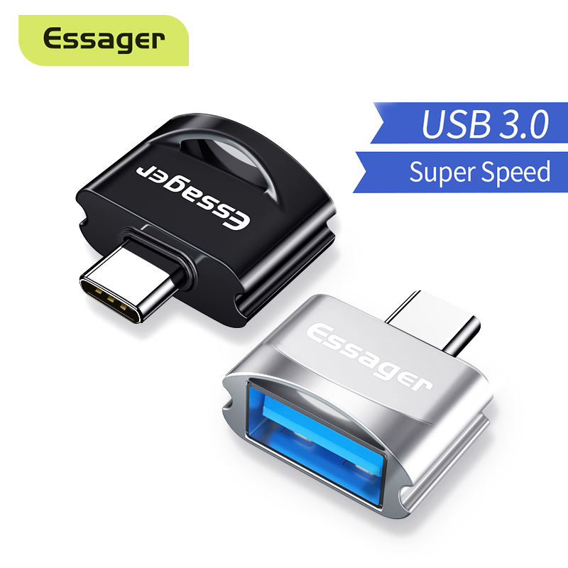 Essager USB Type C OTG Adapter For Samsung Note 10 Xiaomi mi Oneplus 7 Pro USBC Connector. 