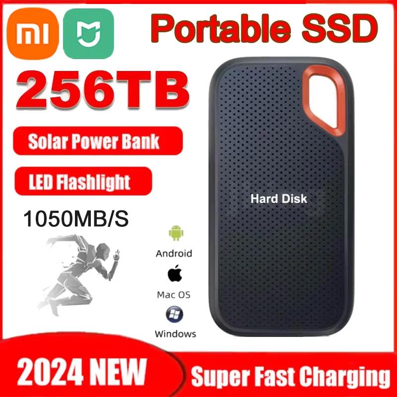 XIAOMI MIJIA 256TB SSD E60 Mobile Hard Disk 1TB 2TB 16TB High Speed External Hard Disk For Desktop/PC/PS5 Game Storage Devices