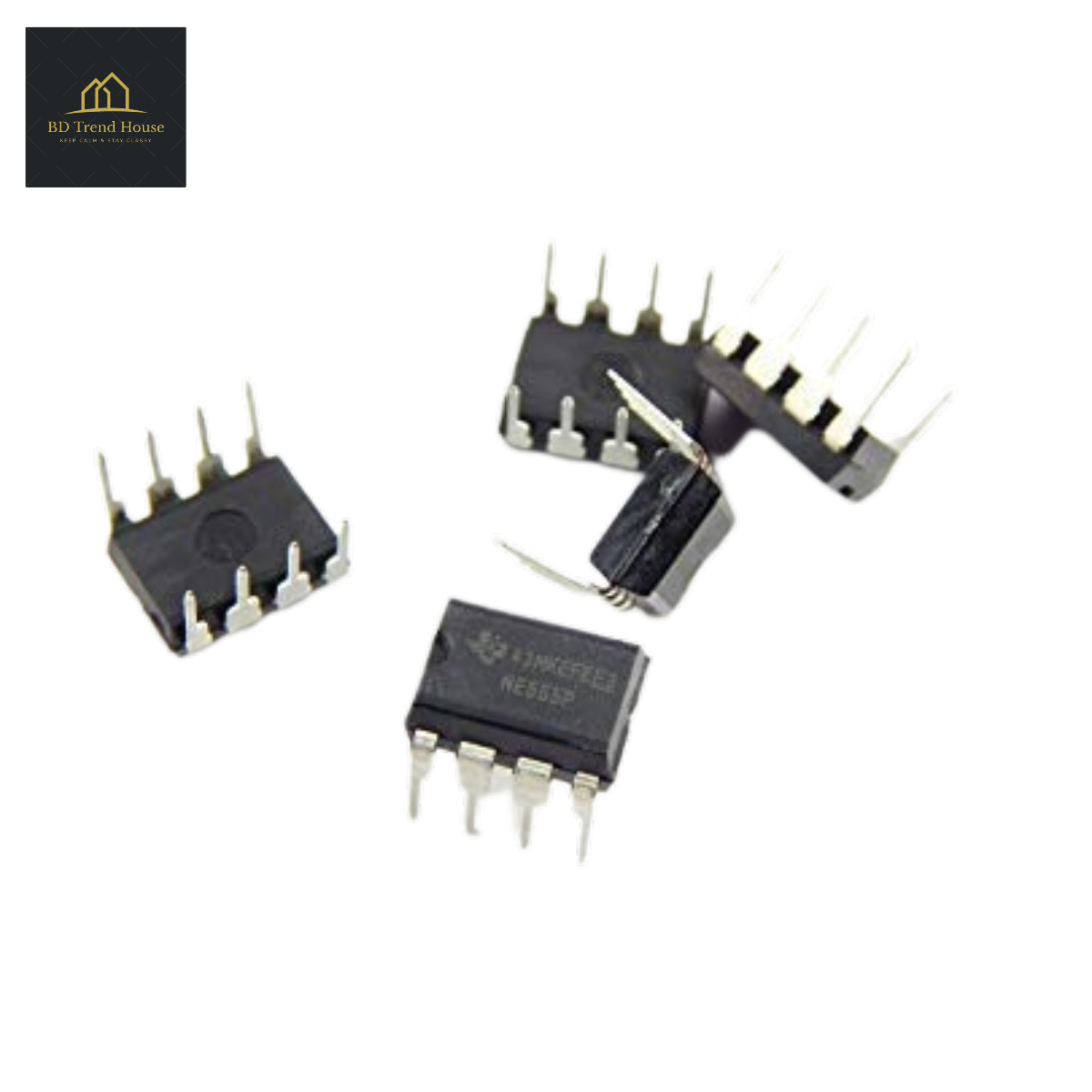NE555P Timer IC Chip DIP-8 Pin Voltage Regulator With Timer Based IC Chip For Electrical Circuitry & Parts -5PC. 