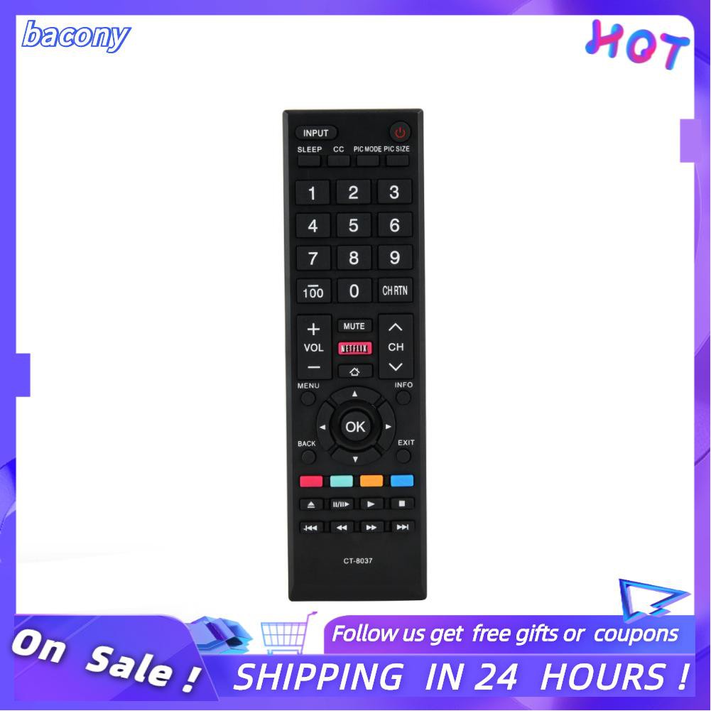 Bacony CT-8037 Replacement Multifunctional TV Remote Control 65L5400UC 40L3400 40L3400U controller for Toshiba