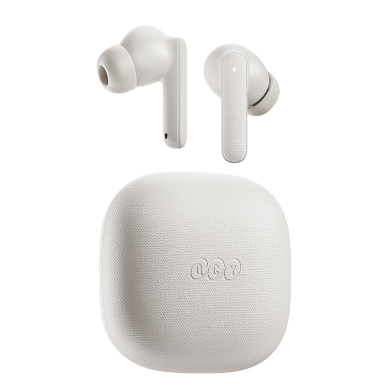 QCY Buds QT43 True Wireless Earbuds. Fabric Texture and Super Light weight Earbuds. 