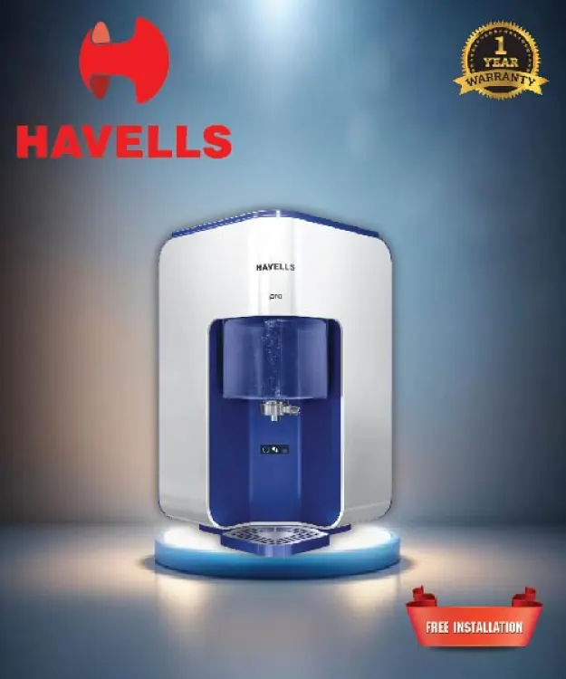 Water Purifier Havells Pro 7 Liter RO + UV with 6 Stages, (White and Blue)