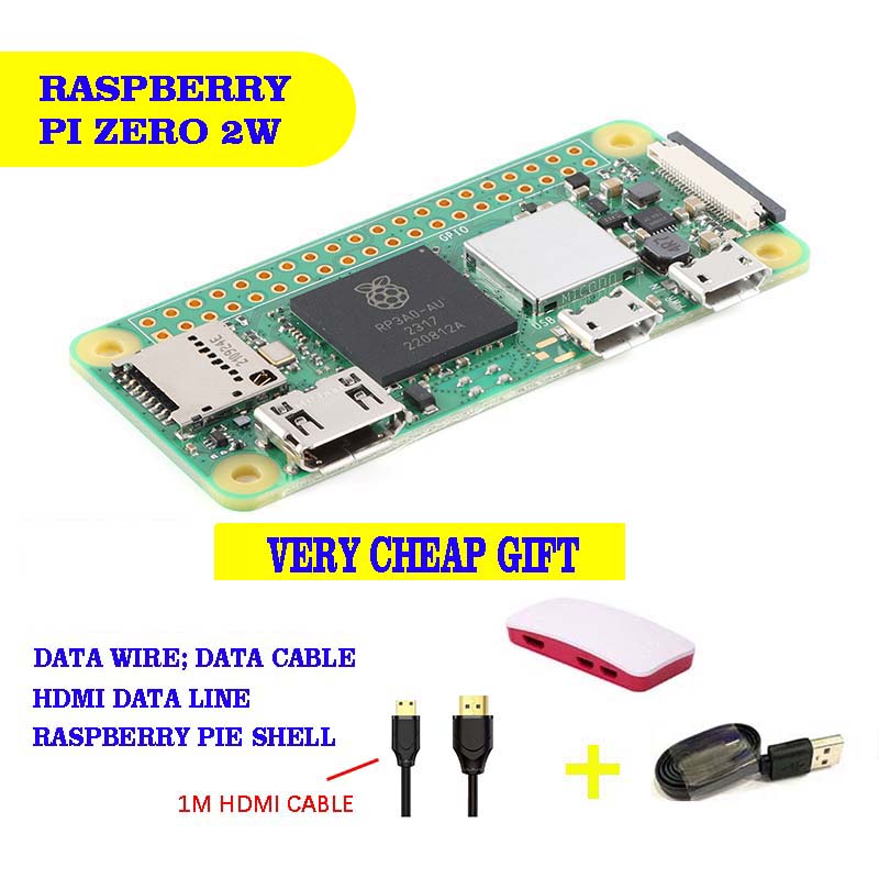 Raspberry Pi ZERO 2W Raspberry PI ZERO 2W Motherboard Wireless Bluetooth WI-FI development board module. 