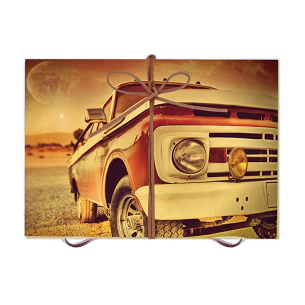 1 Scrapbook Photo Album Retro Style Truck Cover Accordion Foldable Photo Album DIY Scrapbook Handmade Crafts