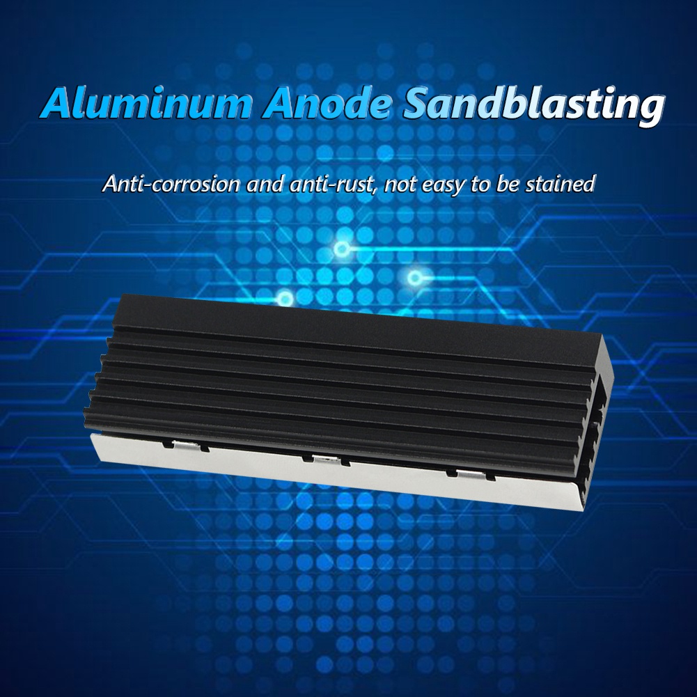 M.2 SSD NVMe Heat Sink M2 2280 SSD Hard Disk Heat Sink with Thermal Pad for Desktop PC PCIe SATA M2 SSD 2280. 