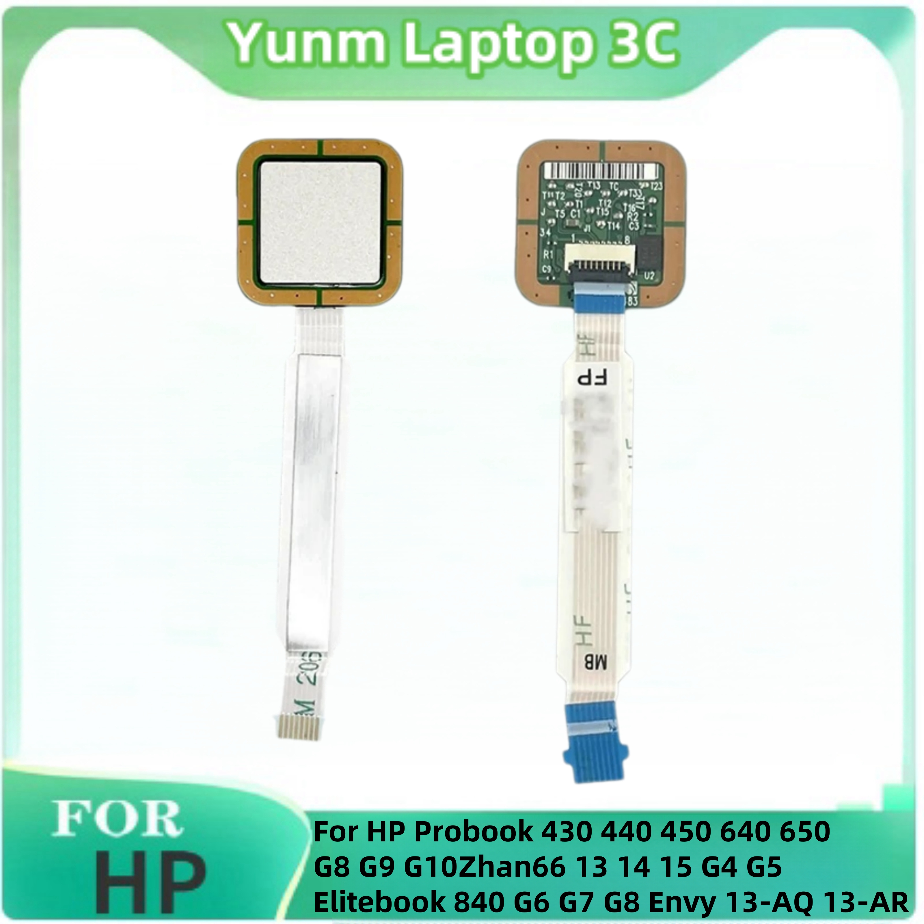 For HP Probook New Fingerprint Reader 430 440 450 640 650 G8 G9 G10 Zhan66 13 14 15 G4 G5 Elitebook 840 G6 G7 G8 Envy 13-AQ 13AR