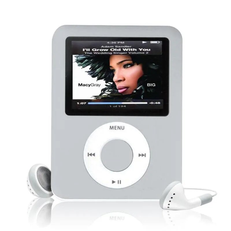 Hot High Quality Portable MP4 With Earphones 1.8 Inch Screen LCD Media Video Game Movie FM Radio 3Th Generation MP4 Music Player. 