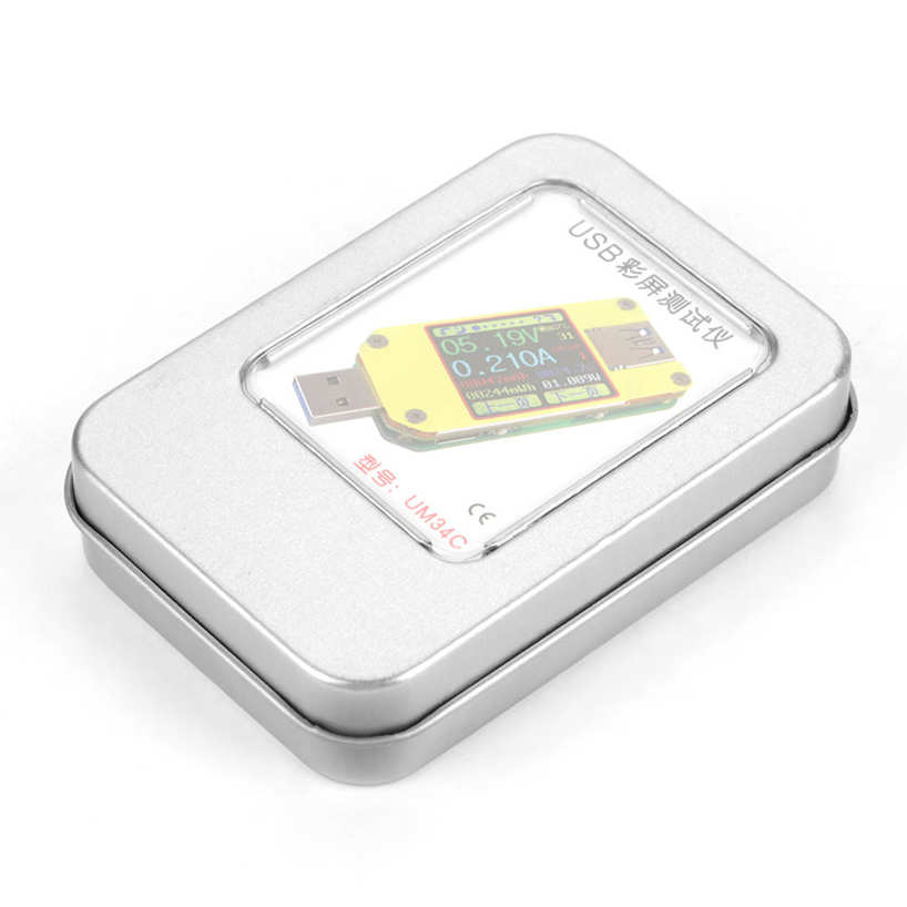 Multi-function UM meter USB multimeter APP connect resistance. 