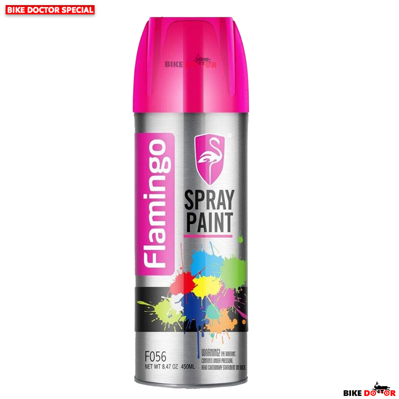 Flamingo Spray Paint F056 450ml Black Color 1 piece. 