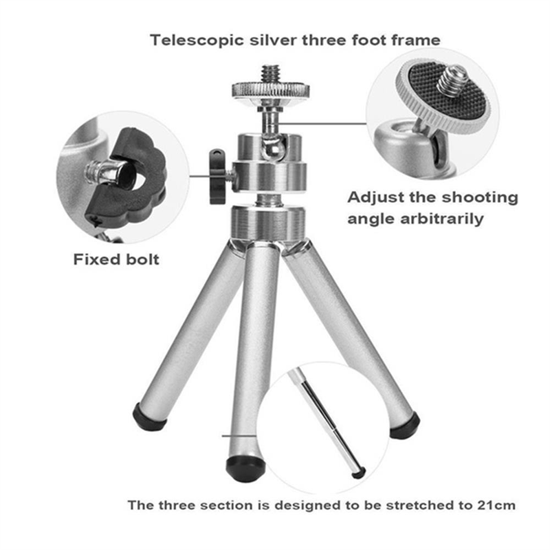 Mini Tripod for Phone Tripe for Yg300 Projector Camera Ttripode for X 8 7 6S for (Black). 