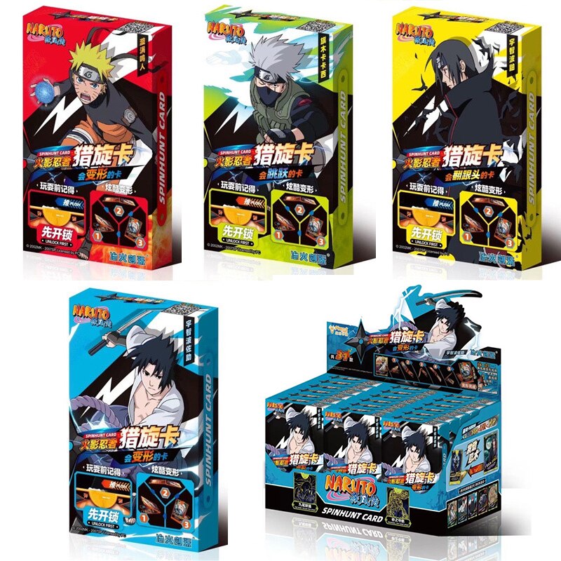 【Serendipity party】NARUTO card Creative battle gameplay Deformation jump somersault Haruno Sakura Hatake Kakashi Anime figure toys. 
