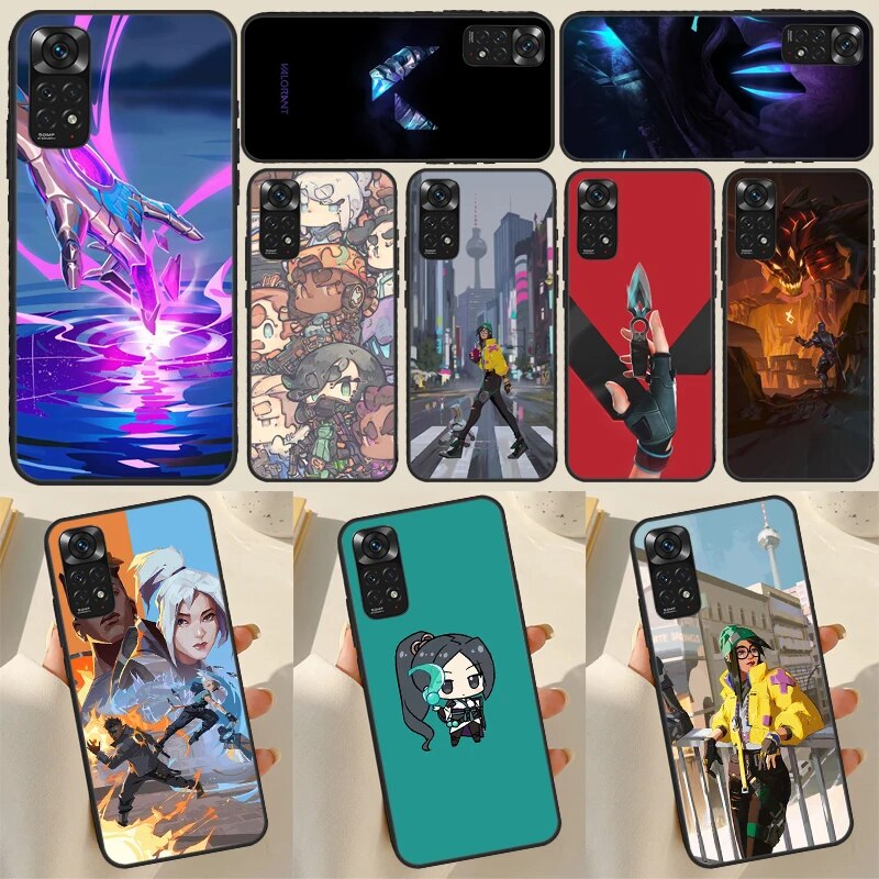 Valorant Game For Redmi 9 10 10C 10A 9C 12C Phone Case For Redmi Note 12 11 8 9 10 Pro 9S 10S 11S 12S