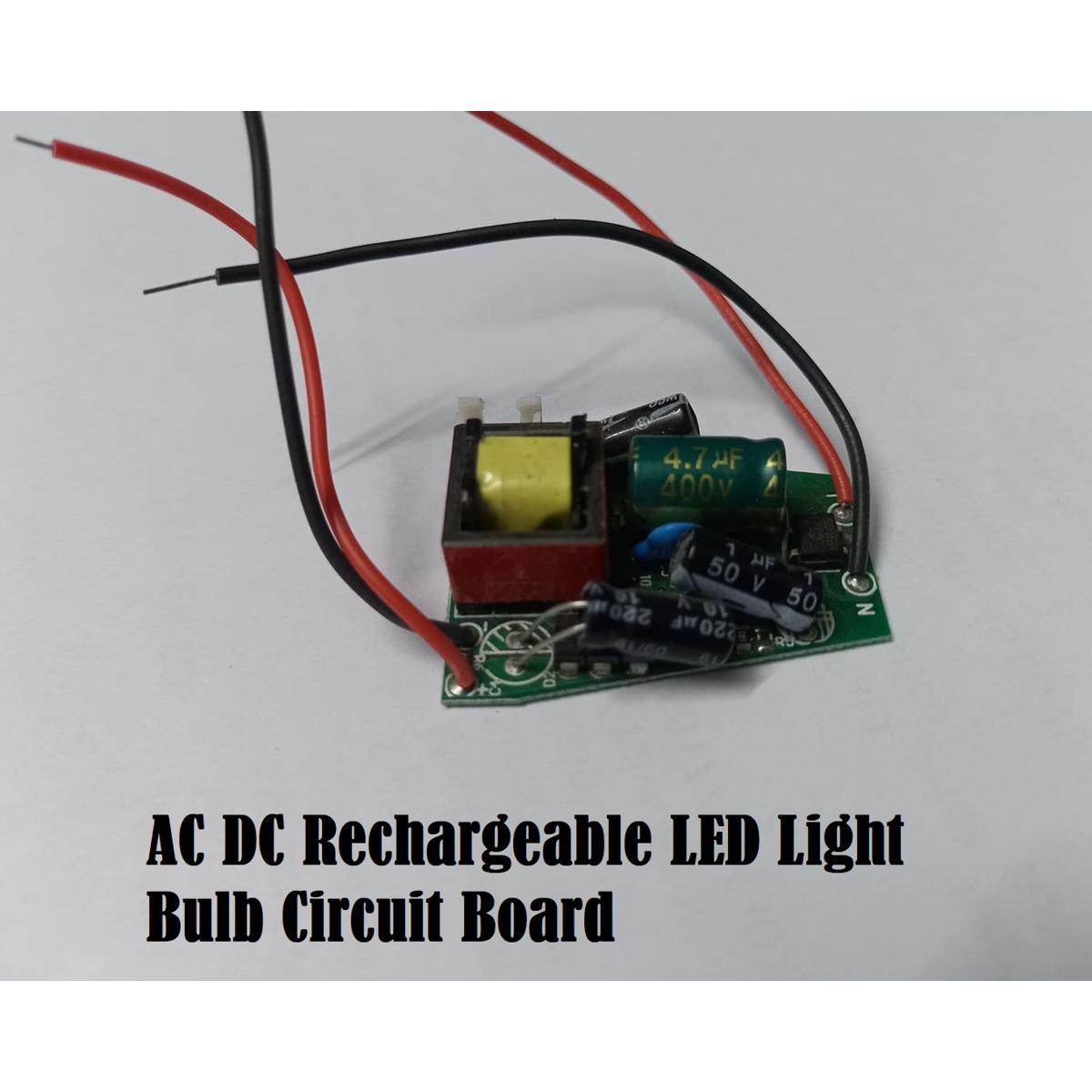 AC DC Rechargeable LED Light Bulb Circuit Board Driver AC 220v To 5V Output 7W Rechargeable 3.7v 4.2v 18650 Lithium Battery Charging