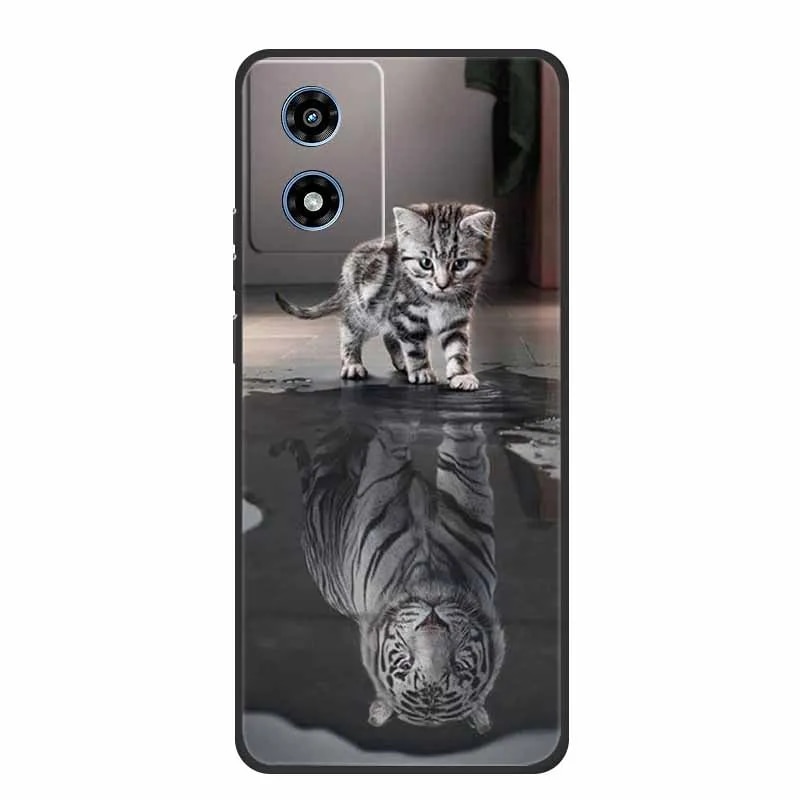 For Motorola G04 Back Cover Case G 04 Black Silicone Soft Phone Case For Motorola Moto G04 Case 6.56 Funda Coque Shockproof Bag. 