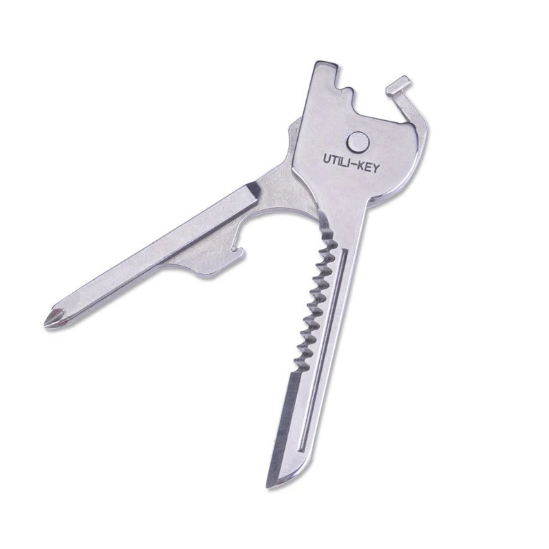 6 in 1 Useful Multifunction Knife Practical Swiss Tech Utili Key Outdoor Screwdriver Bottle Opener Keychain Camping Hiking Tools. 