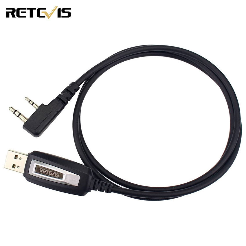 Retevis 2 Pin 2 Way Radio USB Programming Cable Lead for Retevis H-777 RT1 RT-5R Baofeng UV-5R BF-888S Wouxun TYT Kenwod Radio(1 Pack)