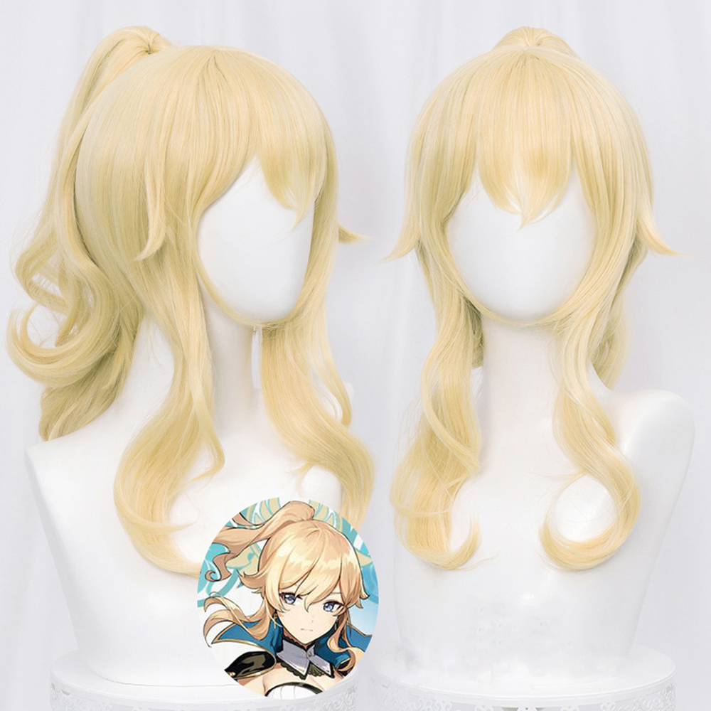 Genshin Impact Cosplay Wig Venti Keqing Barbara Fischl Kaeya Lumine Hutao Amber Series Heat Resistant Synthetic Hair Wigs Cap. 