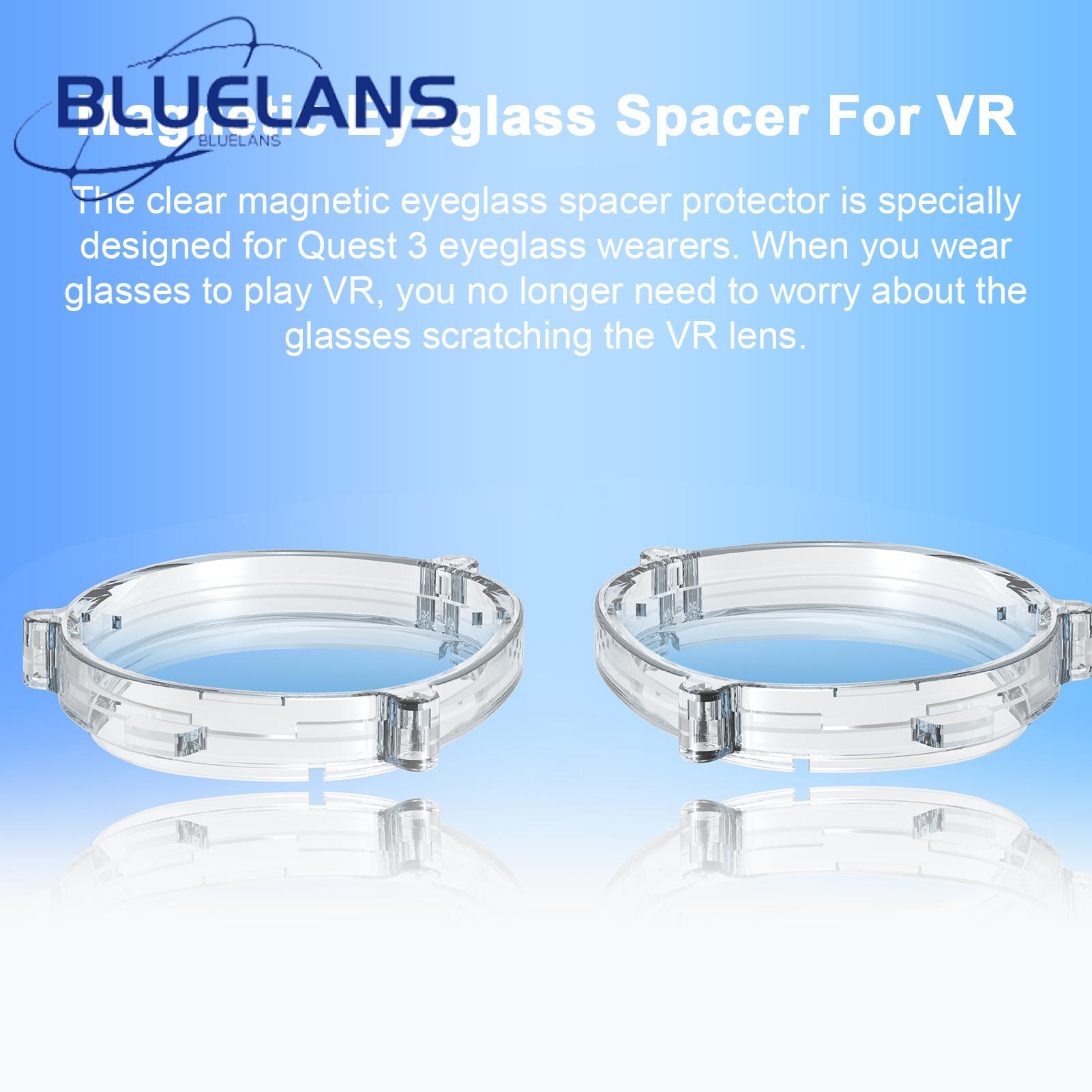 Vr Glasses Spacer Protector Meta Quest 3 Magnetic Vr Glasses Frame Easy Install Durable Bumper Magnetic Vr Lens Frame
