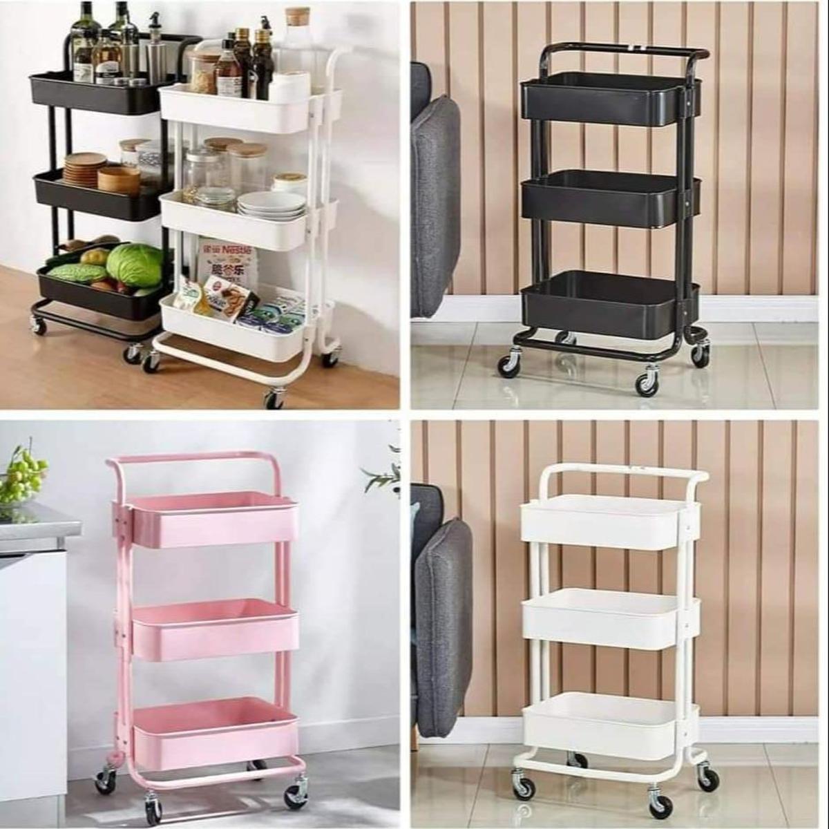 Multi-Function Trolley Cart,3 Tier Rolling Lab Cart Jamaica