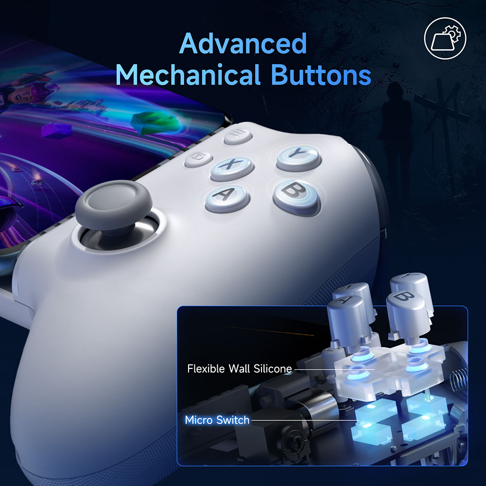 EasySMX M15 Mobile Phone Controller Type C Bluetooth Gamepad for iPhone 15/16 Cloud Gaming Xbox Game Pass Call of Duty. 