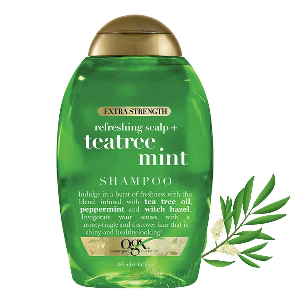 International Germany product Hair care Ogx Teatree Mint shampoo used for male/ female - 385 ml