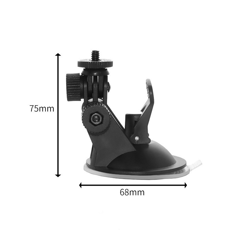 Suction Cup Camera Car Mount With Tripod Adapter and Phone Holder for GoPro Hero 13 12 11/10/9/8 Black DJI Osmo Action 5 Pro 3 4. 