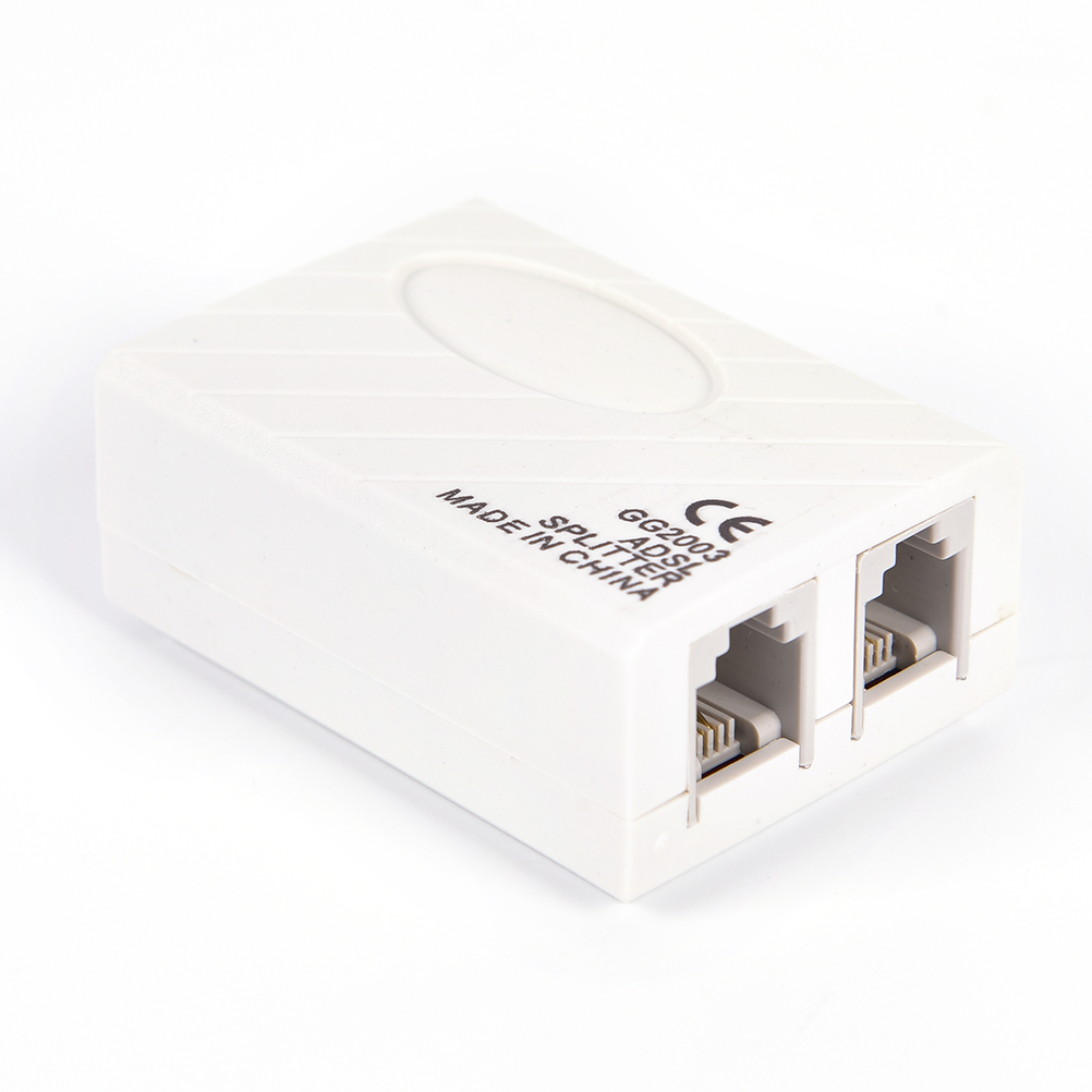 High Grade Telephone RJ11 Line Phone Line Filter Splitter ADSL Fax Modem Broadband Adapter New 1Pc