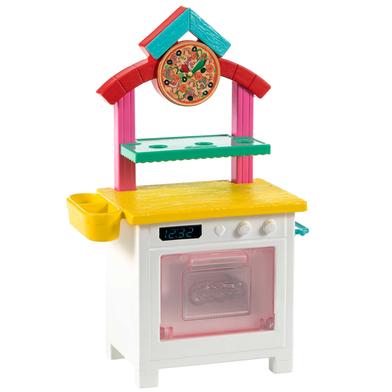 Barbie GTN63​ Chelsea Can Be Pizza Chef Playset with Brunette Chelsea Doll (6-in/15.24-cm), Pizza Oven, 2 Spice Shakers, Pizza Pan & More. 