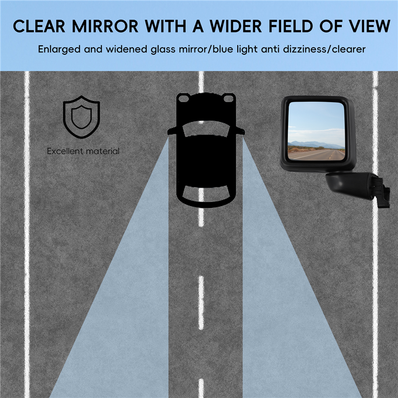 Car Left Side Rearview Mirror 68281891AE for JL Rear View Mirror Assembly. 