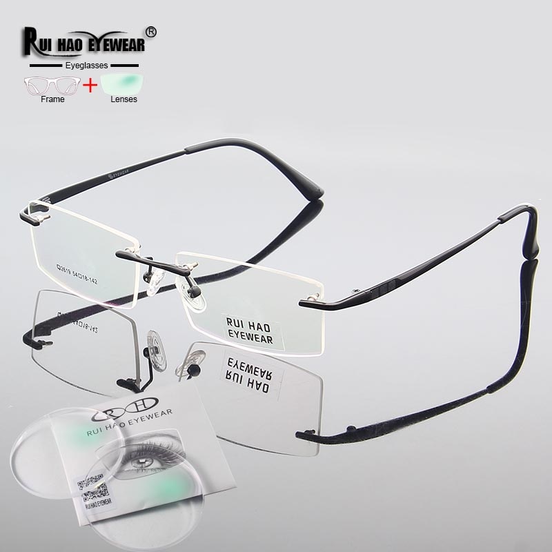 yopia rescription Eyeglasses mize esin Lenses lasses rogressie Spectacles ni imless lasses Frame 2619. 