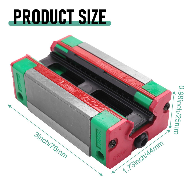 Steel HGH20CA 20Mm Linear Rail Guide Block for CNC Machine Parts. 