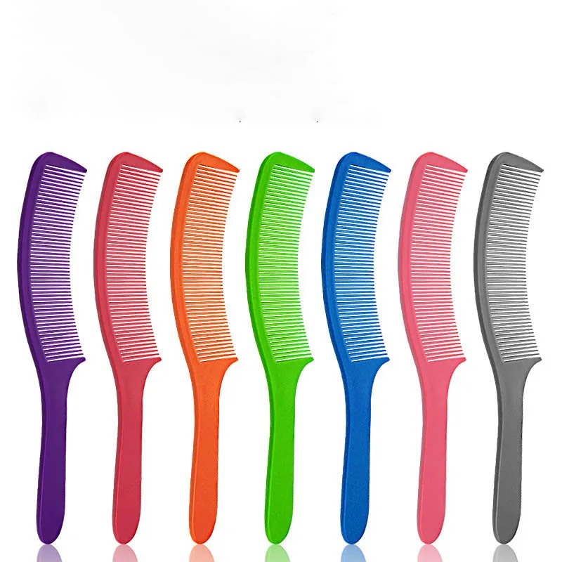 【3C VictoryEagle】Curved Shaver Cipper Cutting Anti-Static Flat Comb Salon Hairdressing Tool Haircut Brush